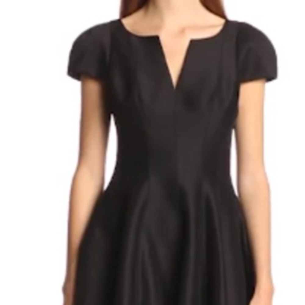 Halston Heritage Women's Short Sleeve Notch Neck